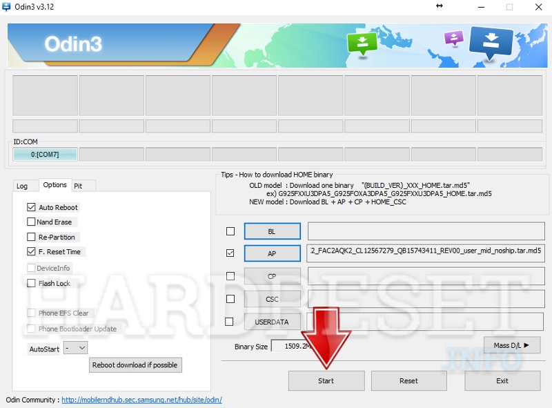 Samsung_frp_ reset file with odin password